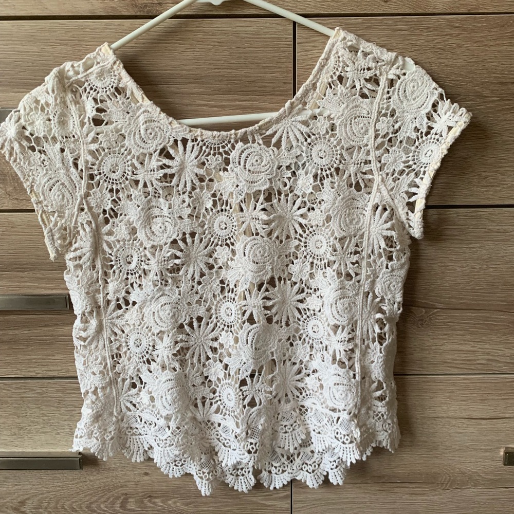 American Rag crochet top